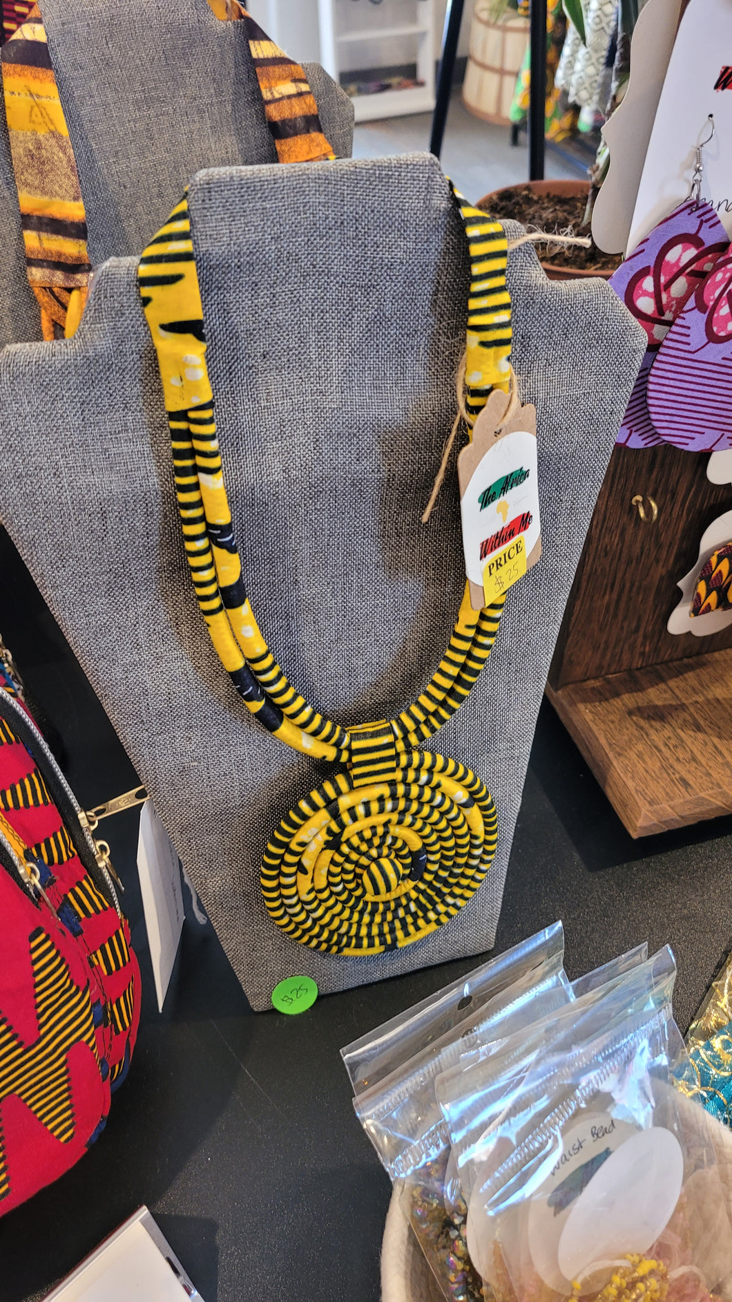 Africa Within Me - Large Cloth Necklace